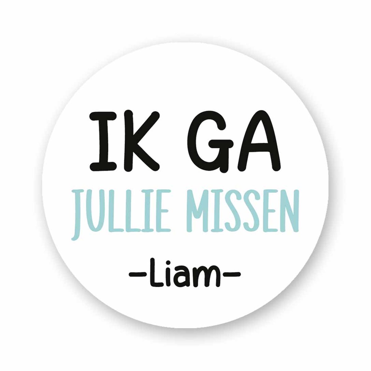 25x Traktatiestickers Afscheid - Ik Ga jullie missen - Sluitsticker | Kinder Traktatie - Traktatiestickers Pimp Studio